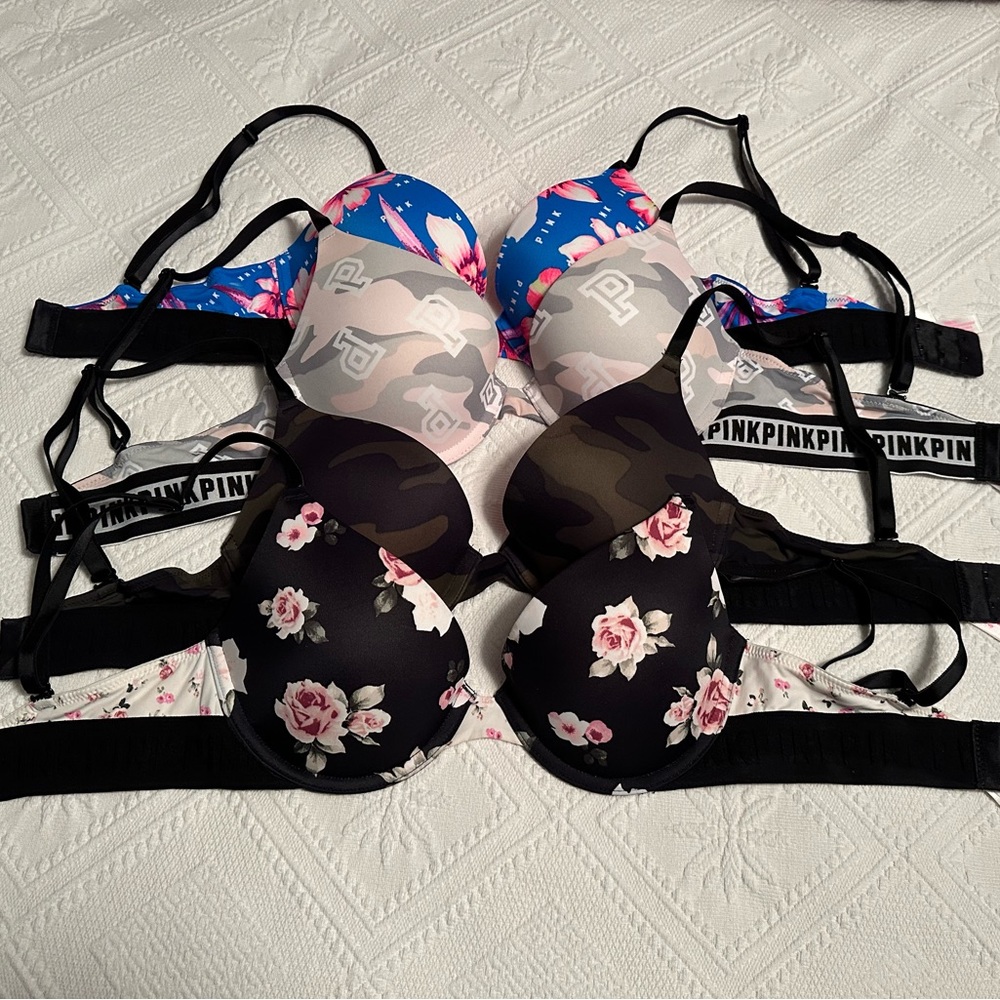 VS PINK wear everywhere push up bras